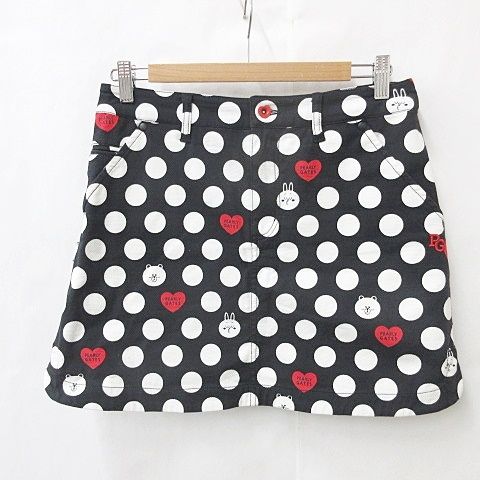 未使用 パーリーゲイツ LINE FRIENDS クマ スカート ドット 0 S パーリーゲイツ PEARLY GATES LINE FRIENDS スカート ゴルフ