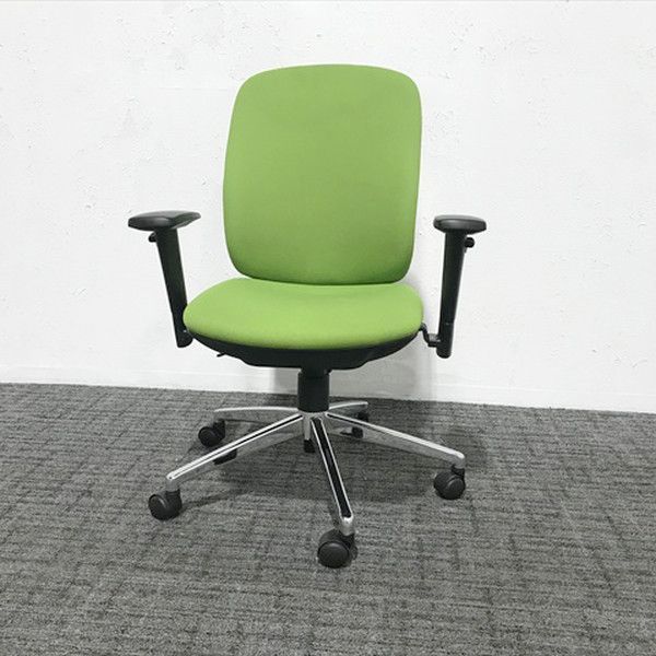 プリセアチェア ハイバック オフィスチェア プラス イエローグリーン