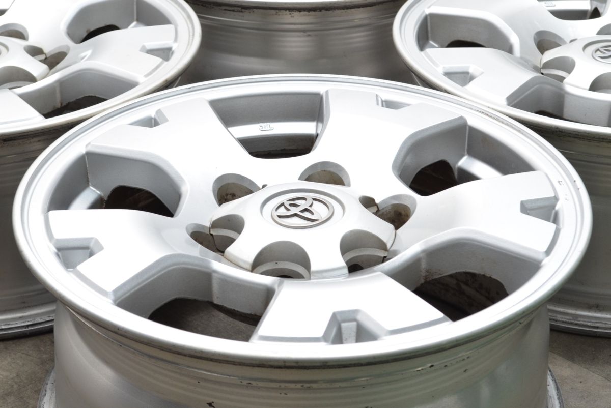 程度良好品 USトヨタ タコマ 純正 16in 7J 30 PCD139.7 4本セット 交換用に スタッドレス用 ハイエース ハイラックスサーフ 流用