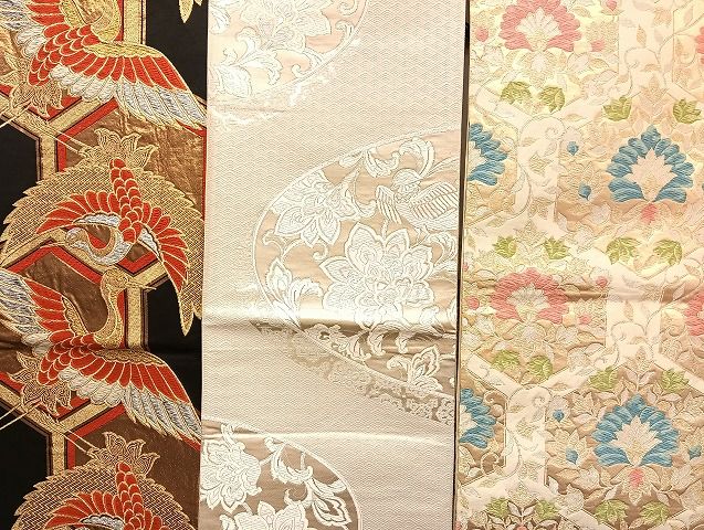 平和屋着物□袋帯 西陣 まとめて100点 鳳凰 向かい鶴 花柄 宝相華 相良