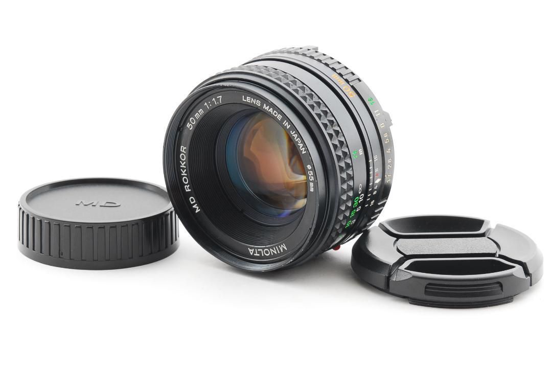 ◎現状品◎ MINOLTA MD ROKKOR 50mm F1.7 L680 Minolta 50mm f1.7 Rokkor-X MD Lens | Blue Moon Camera