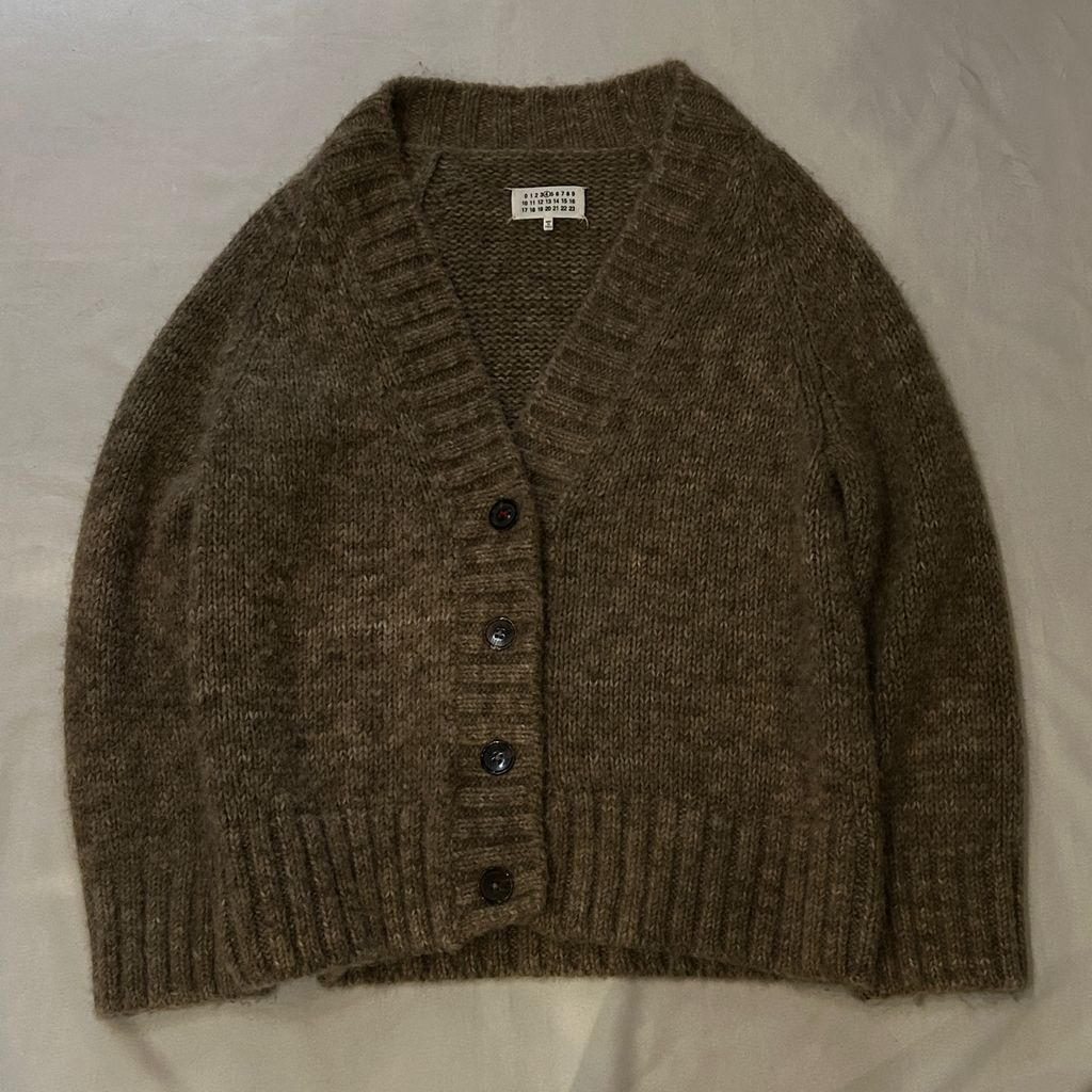 【新品未使用】メゾンマルジェラ　ボタニカル　カーディガン　ブラウン　S カーディガン 「MAISON MARGIELA / メゾン マルジェラ