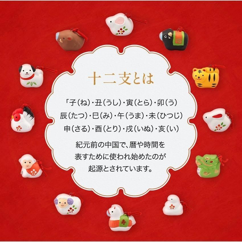 大阪長生堂 干支 置物 正月飾り 毎年飾れる 十二支 陶器 オリジナル木札無料特典付 別送 巳 蛇 ヘビ へび 段飾り WWW_NOITHATQUANGTHANH_NET