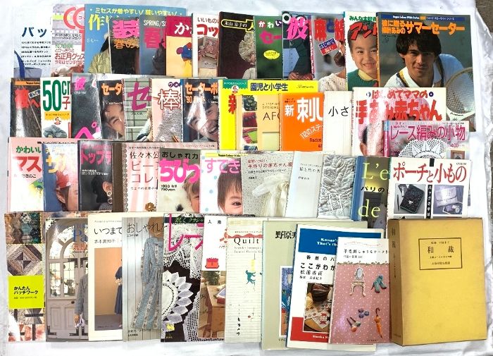 パッチワーク キルト 手芸関係 衣服 まとめて45冊以上 サマーセーターはじめてママの手あみ赤ちゃん かんたんパッチワーク レース編み 他