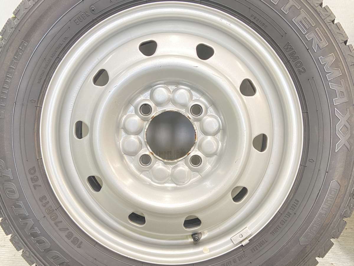 155/70R13 ダンロップ ウィンターマックス WM02 TOPY M52 13x4.0 100-4穴 中古タイヤ スタッドレスタイヤ ホイールセット  4本セット w13240125005 - メルカリ