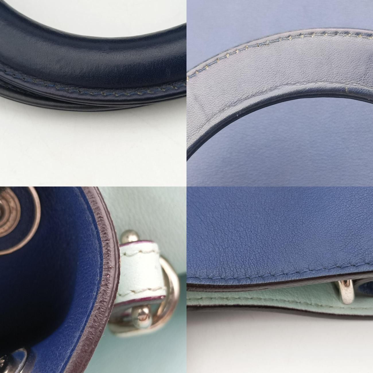 クリスチャンディオールChristian Diorディオリッシモブルーレザー09-MA-0193