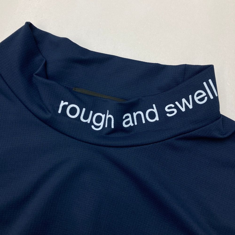 rough & swell ゴルフシャツ XL ネイビー rough&swell ラフアンドスウェル モックネック メンズ ゴルフ