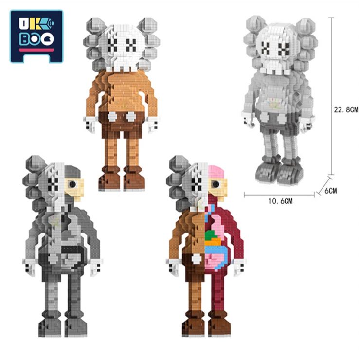 残り1点‼️】ナノブロック カウズ レゴ 互換 グレー KAWS - YUselect