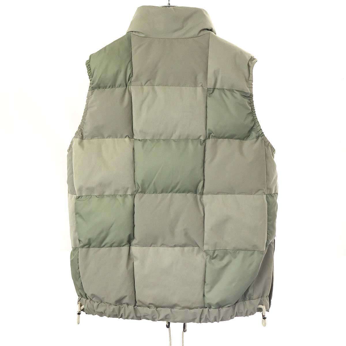 sacai サカイ 23AW Faux Suede Mix Vest フェイクスエードパテッド