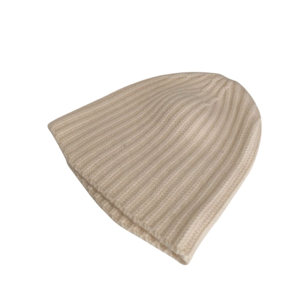 Cashmee カシミヤ100%ケーブルニット帽 フリーサイズ男女兼用