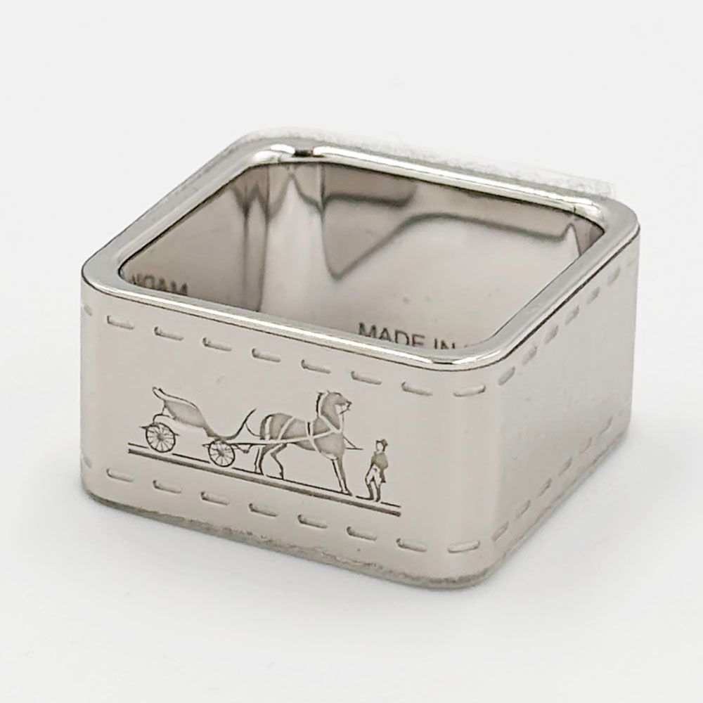 エルメス HERMES ボルデュック スカーフリング - シルバー