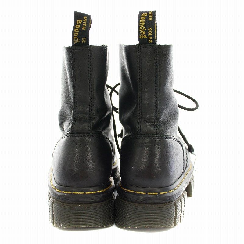 ドクターマーチン◆AUDRICK ナッパレザーアンクルブーツLU◇黒 Dr.Martens Audrick 8-Eye Boot Black Nappa Lux BLACK