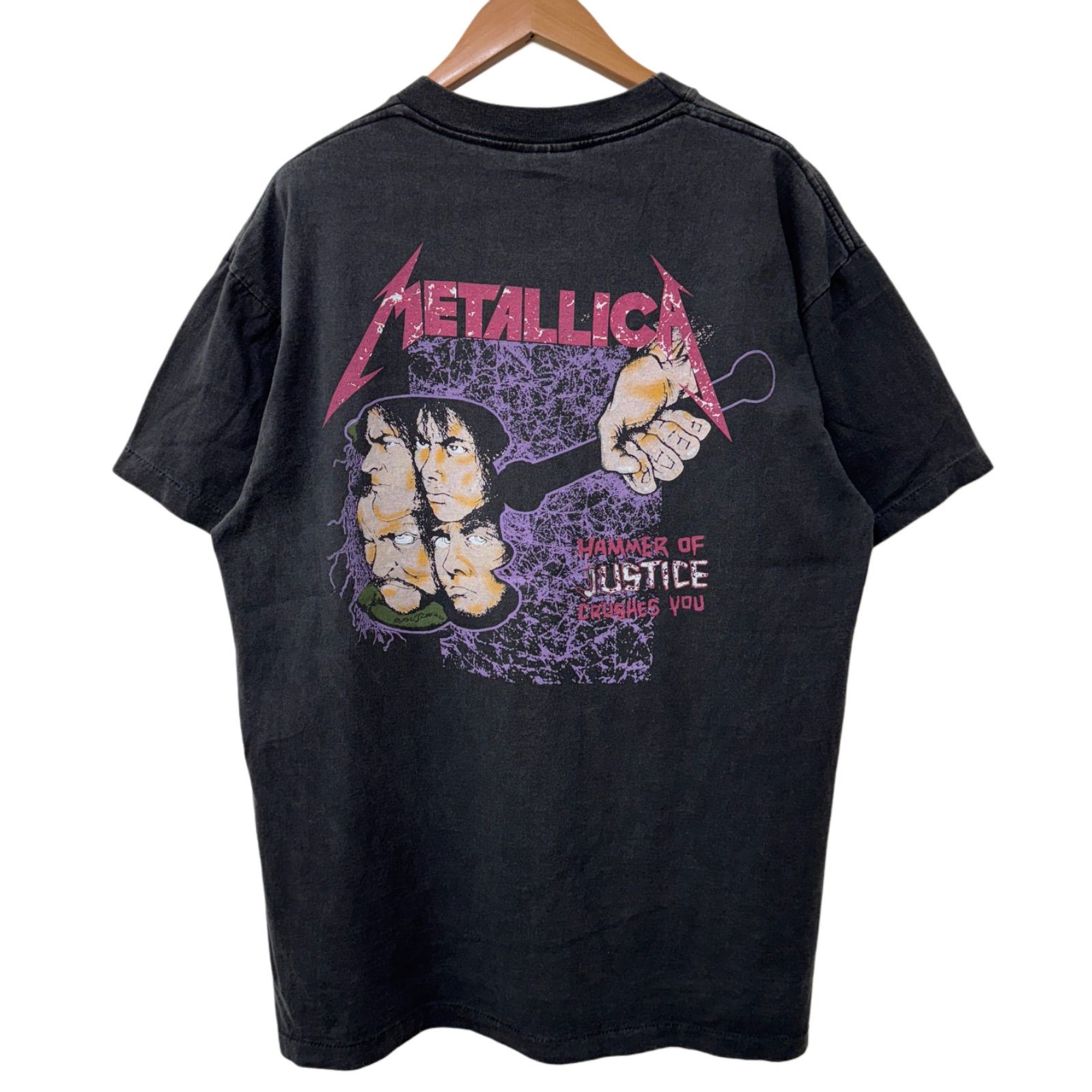 LLICA/メタリカ/バンドT/プリントT/刺繍ロゴ/used/レア METALLICA メタリカ Tシャツ カットソー 半袖 メンズ DAMAGE INC