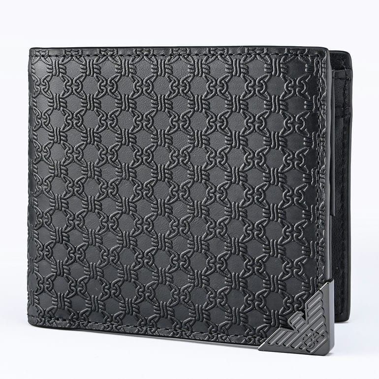 EMPORIO ARMANI 二つ折り財布 ブラック