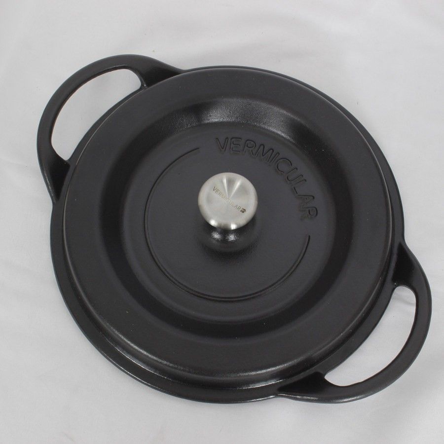 バーミキュラ オープンポットラウンド22 両手鍋 ブラック