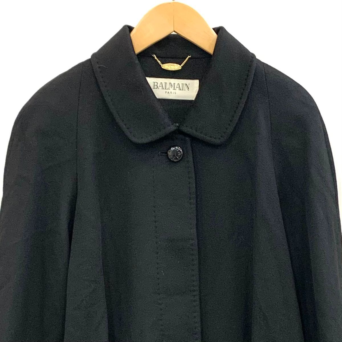 BALMAIN バルマン カシミヤ100% ロングコート BALMAIN バルマン カシミヤ ロングコート M グレー