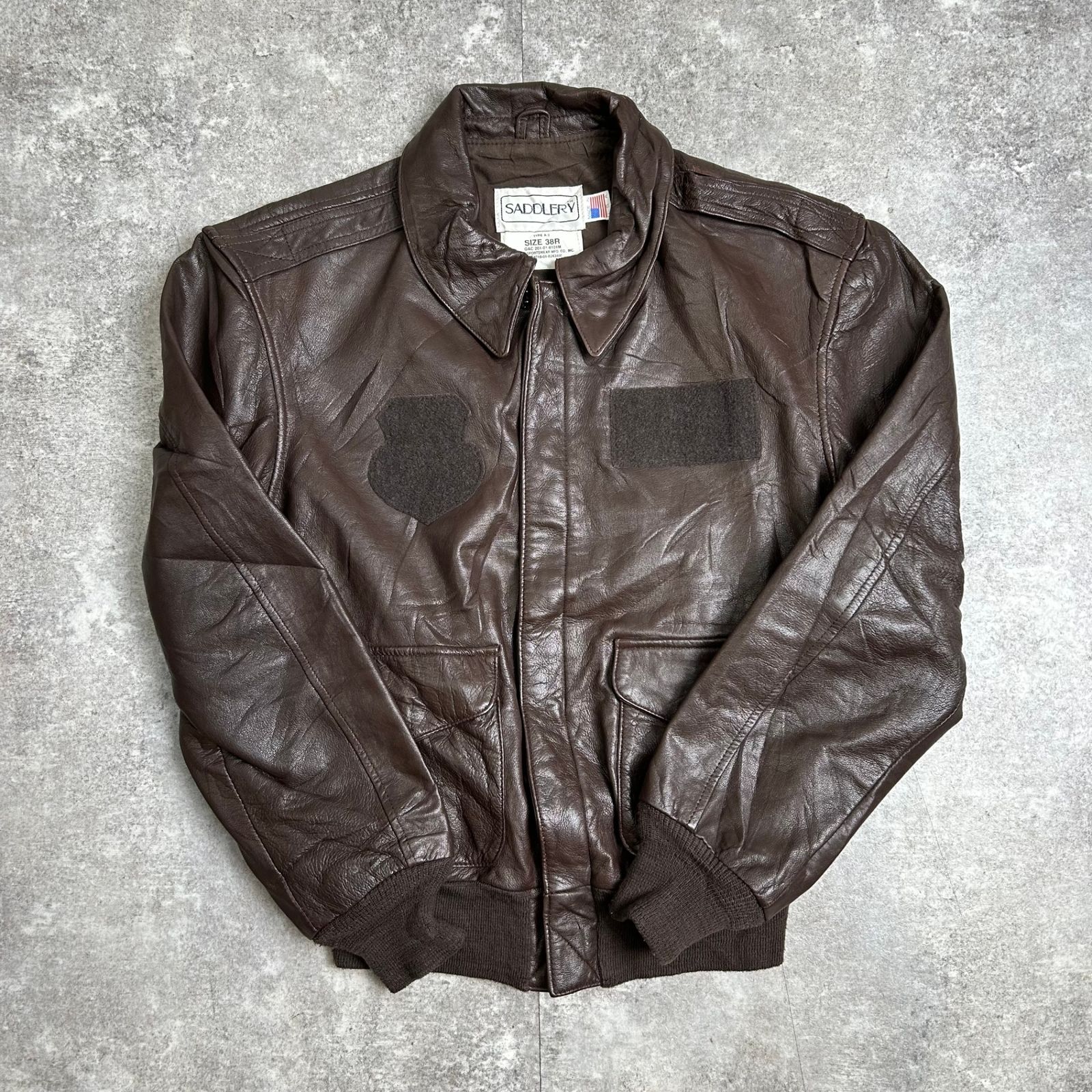 80s SADDLERY USA製 A-2 レザージャケット 80's 80s SADDLERY USA製 A-2 レザージャケット サドゥラリィ