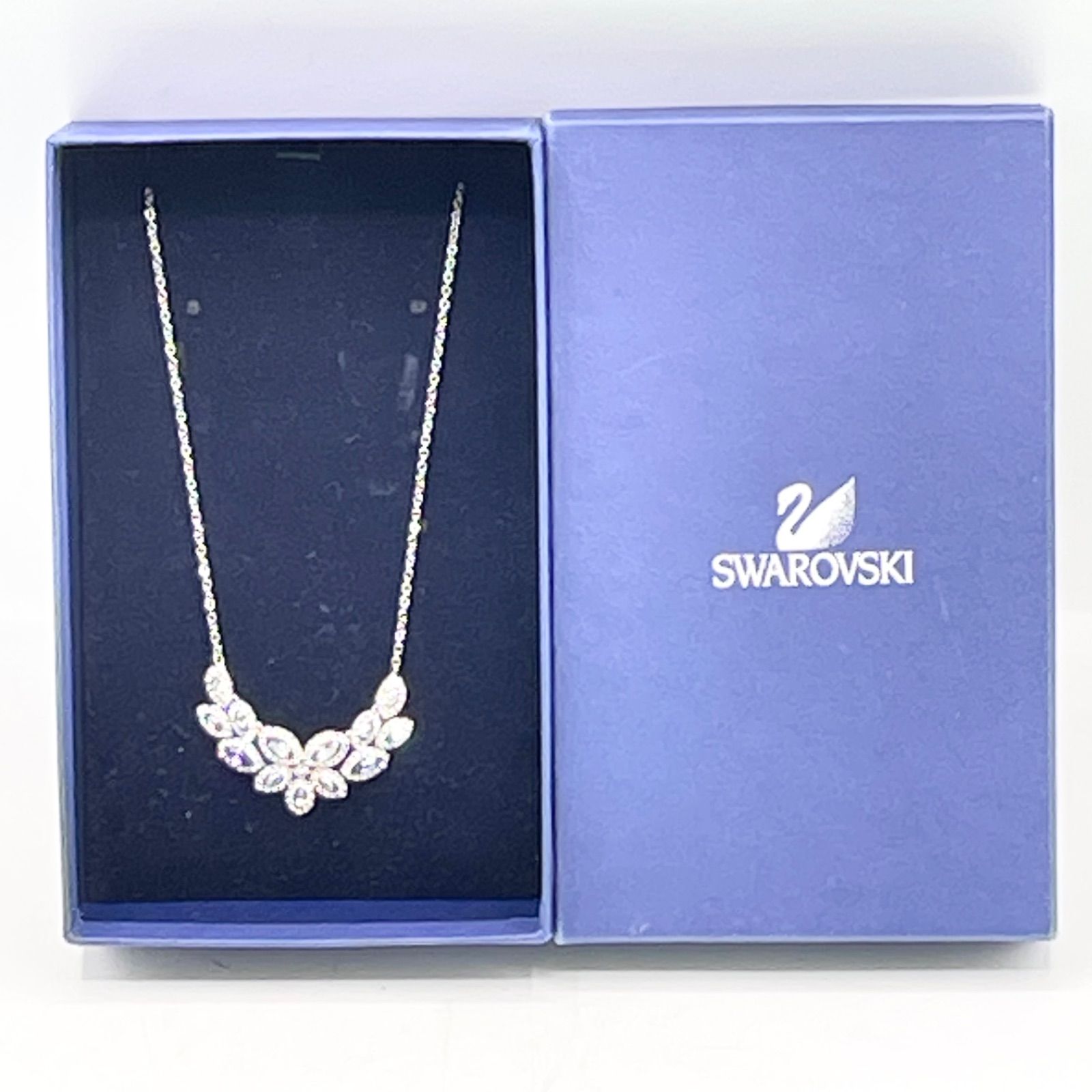 SWAROVSKI スワロフスキー バロン 豪華ネックレス クリスタル ブルー 