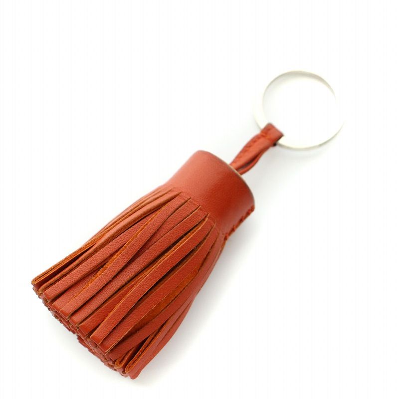 エルメス HERMES カルメン タッセル キーホルダー レザー チャーム