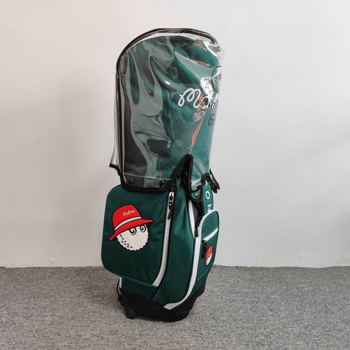 MALBON GOLF グリーン定番 スタンド ゴルフバッグ キャディバッグ マル