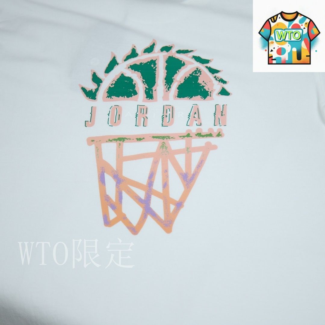 Jordan AJ 刺繍ロゴ ショートスリーブ　ナイロン 今日特価】AJ Jordan クルーネックショートスリーブ T シャツ