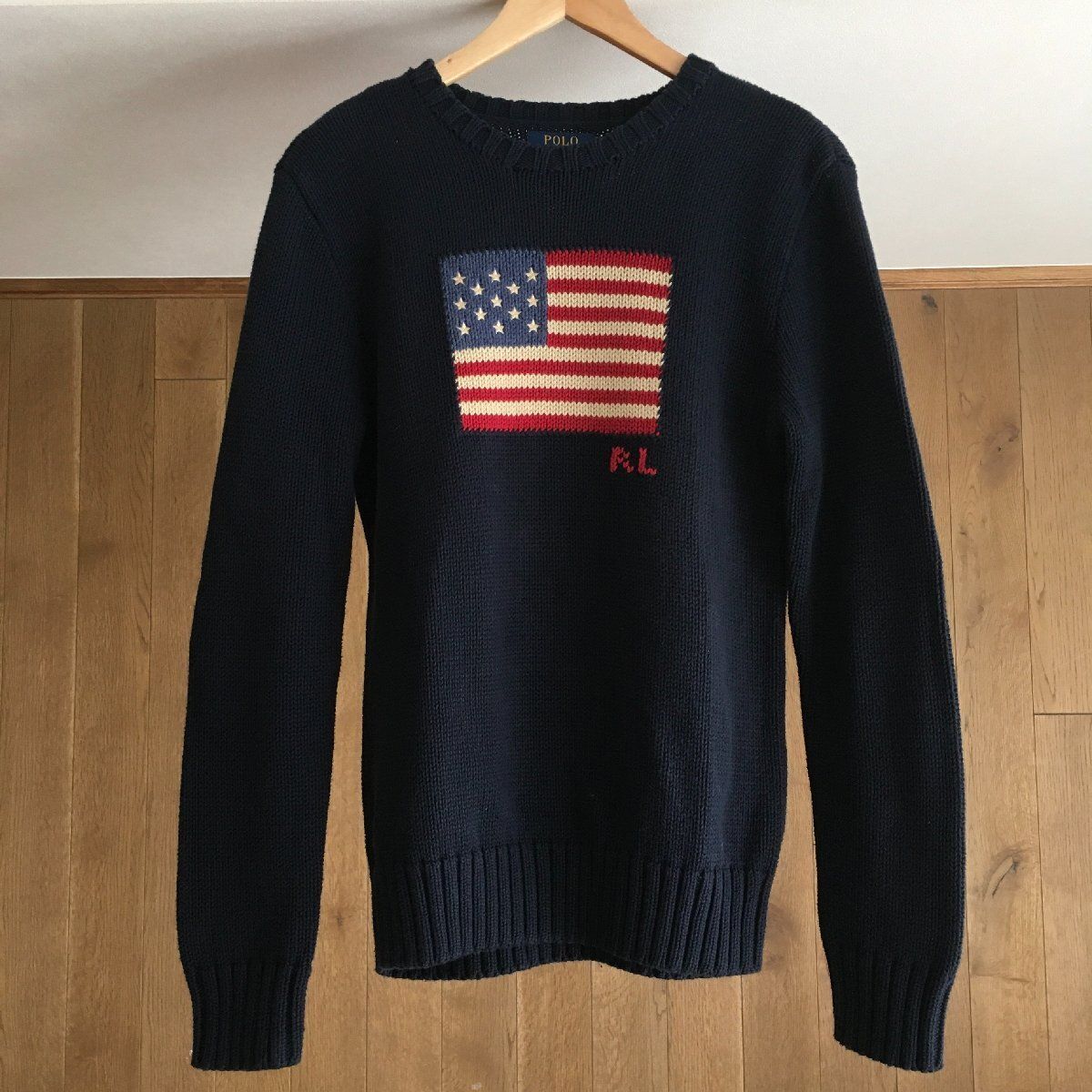 POLO RALPH LAURENポロラルフローレン 星条旗 サマーニットXL 18-20