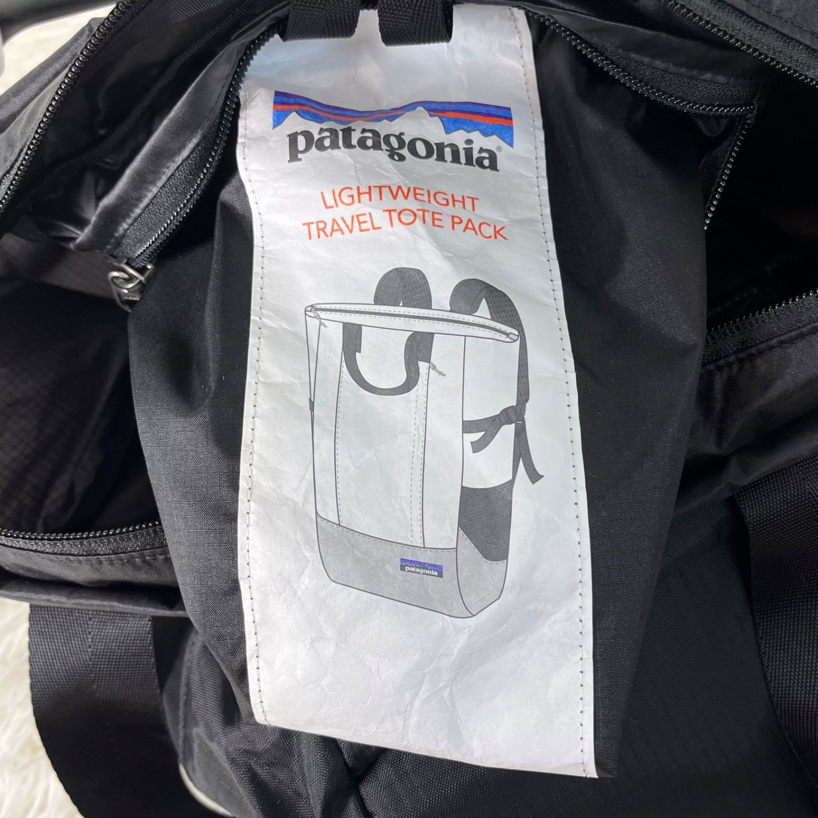美品 パタゴニア Light Weight Travel Tote Pack - メルカリ