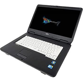 【中古】 【Win7 】富士通 ノートパソコン メモリ2GB HDD80GB 大画面15インチ 無線LAN ノートパソコン