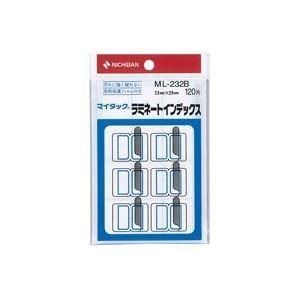 まとめ）ニチバン ラミネートインデックス ML-232B 青〔×20セット〕