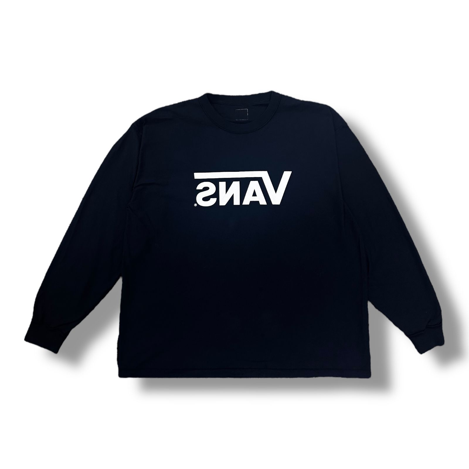 VANS × AH BEAMS 21AW 2Side Long Sleeve T-Shirt 反転ロゴ長袖Tシャツ 