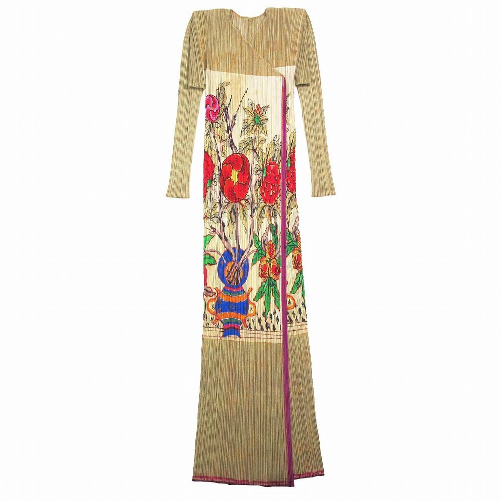 プリーツプリーズ 花柄 1998 ロングカーディガン プリーツプリーズ 花柄 1998 ロングカーディガン 【公式通販】