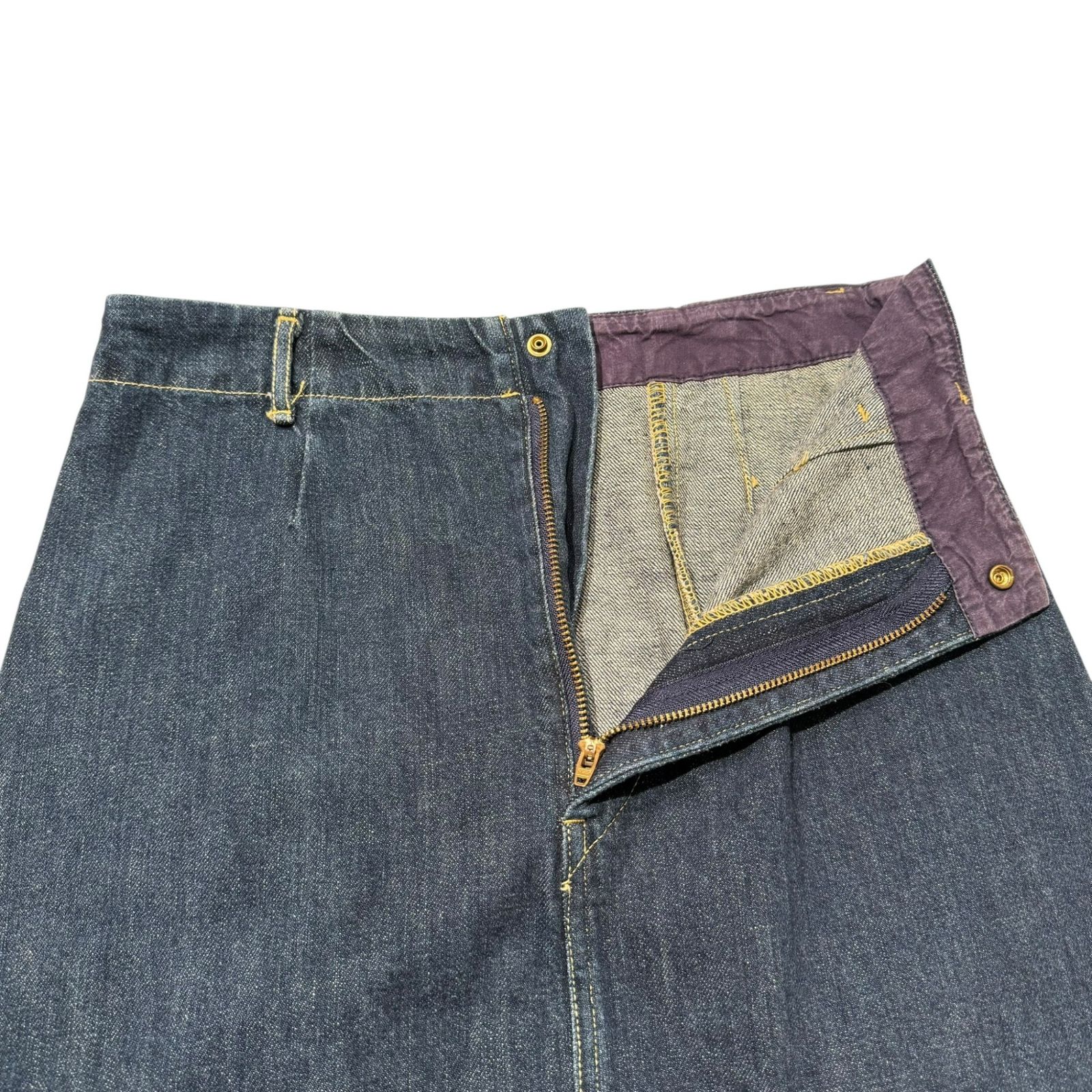 KAPITAL キャピタル ⑤ デニムスカート レディース インディゴ ー CAMPINGPARCCENTRAL_COM