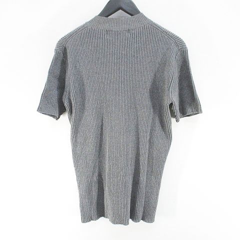 COMME CA COLLECTION コムサ グレー ハイネック 半袖セーター COMME CA COLLECTION グレー ハイネック 半袖セーターアウト