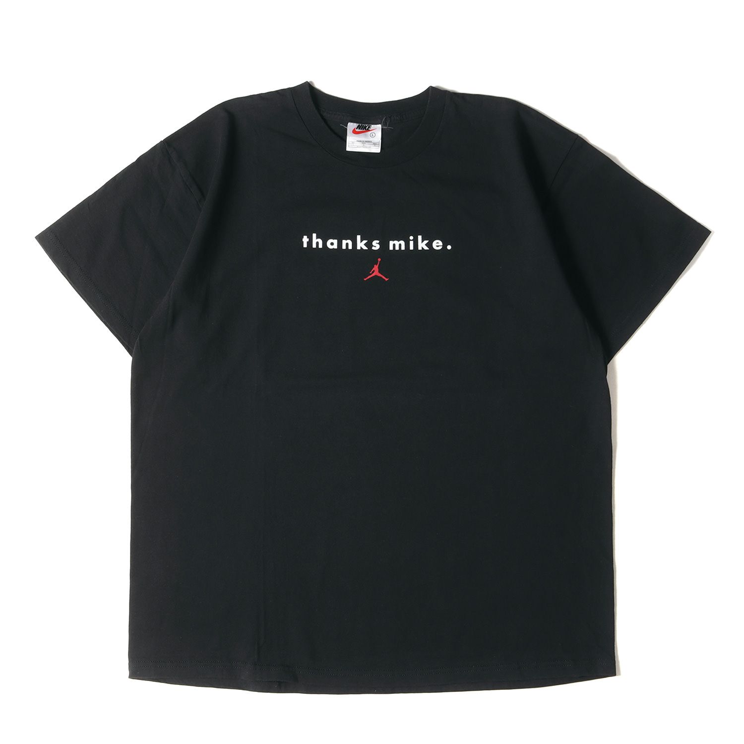 NIKE ナイキ Tシャツ サイズ:L 90s マイケル・ジョーダン クルーネック 半袖Tシャツ 1998年モデル ブラック 黒 90年代  vintage ヴィンテージ 古着 トップス カットソー【メンズ】