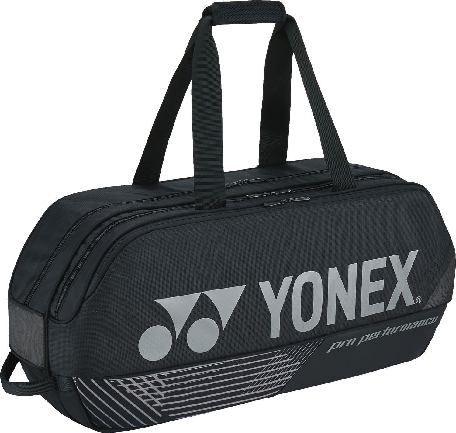 ブラック [YONEX] テニス バドミントン ラケットバッグ トーナメントバッグ ラケット2本収納可能 ブラック