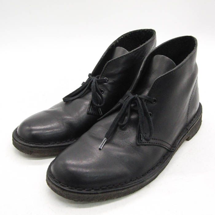 クラークスオリジナルズ デザートブーツ ブランド シューズ 靴 黒 メンズ US7.5サイズ ブラック Clarks