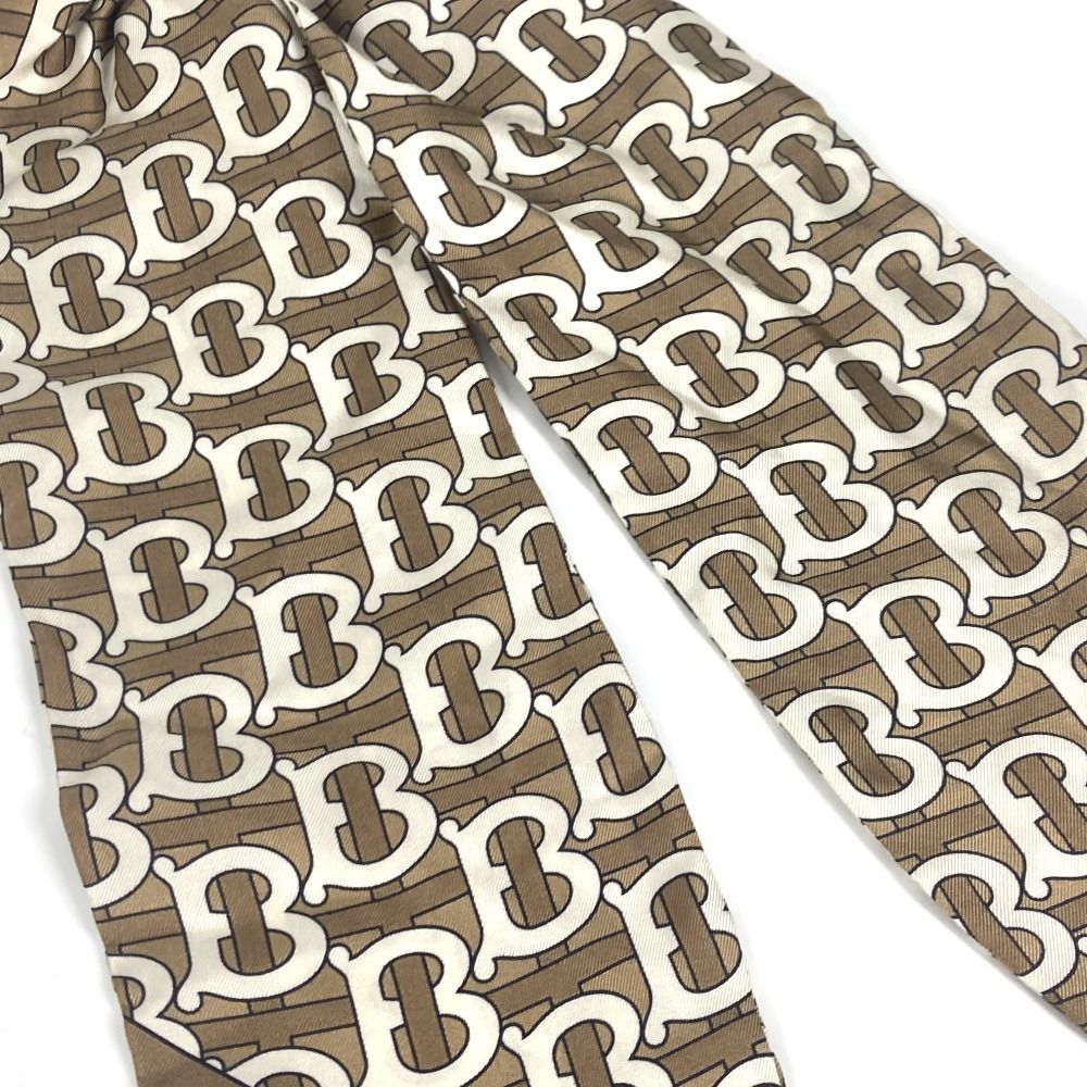 BURBERRY バーバリー シュシュ TB ロゴ シルク ベージュ - メルカリ