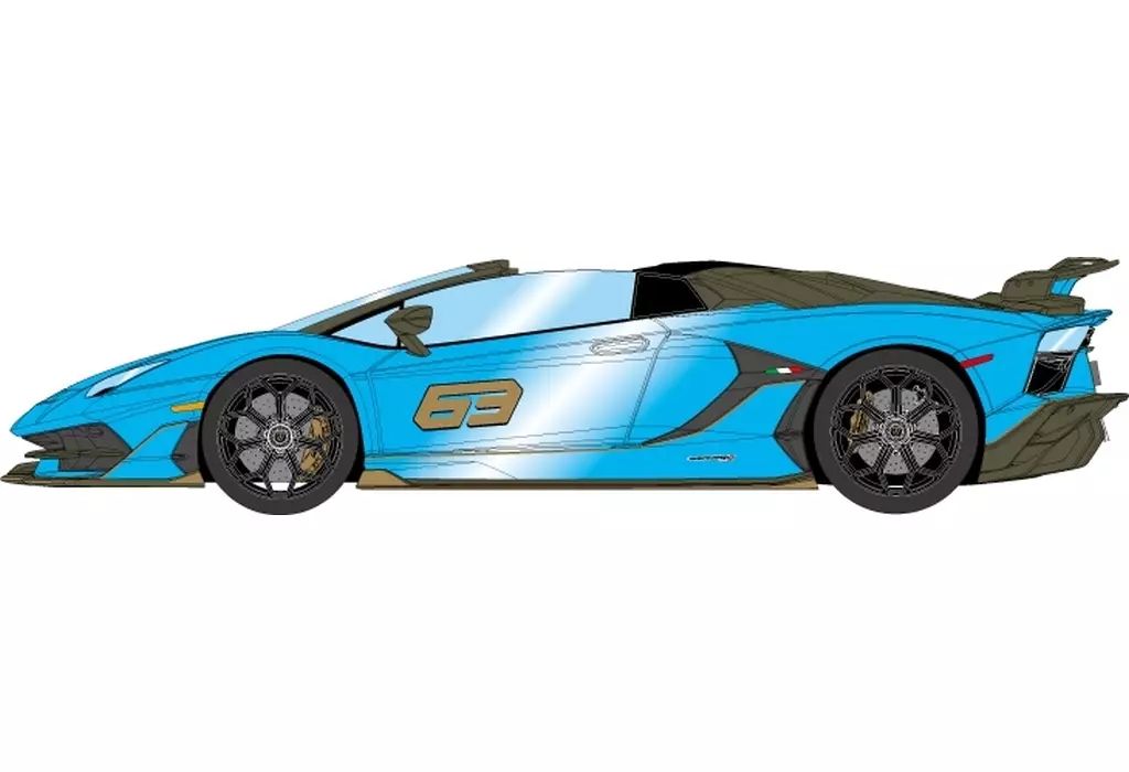 ミニカー 1|18 Lamborghini Aventador SVJ 63 Roadster 2019 ブルーセフェウス EML030H