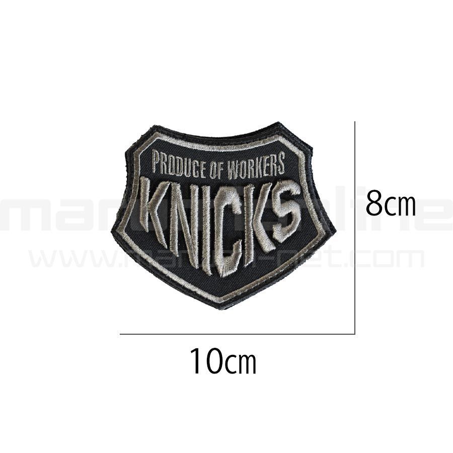 メール便 送料込み価格 KNICKS ニックス 刺繍 ロゴ 3D ワッペン