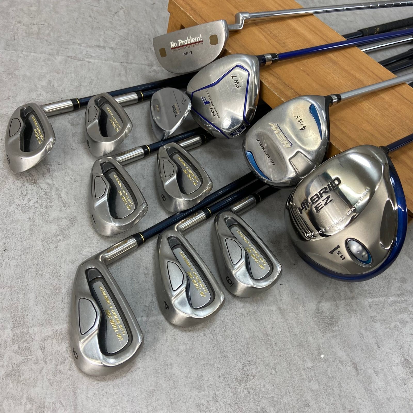 初心者向け コブラ Hi-BRID メンズ右利きゴルフセット フレックスR〜SR