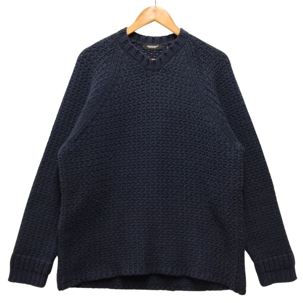 UNDERCOVER アンダーカバー 24AW 品番 UC2D4903 ウールアクリルニットセーター ネイビー サイズ2 正規品 / 36775 UNDERCOVER アンダーカバー 24AW 品番 UC2D4903 ウールアクリルニット