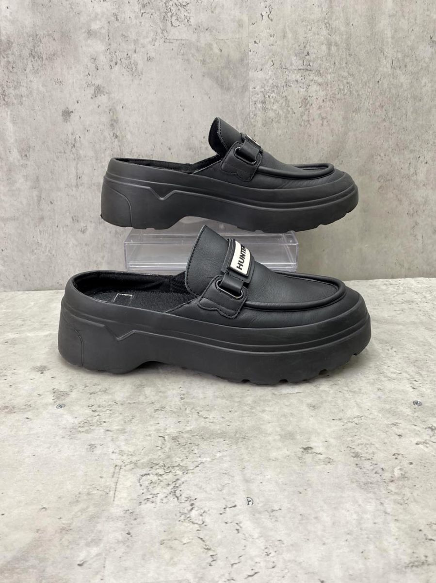 HUNTER 黒 ローファー リボン HUNTER / ハンター リボン ローファー