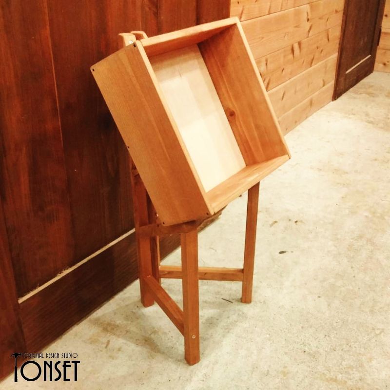 スタンド付き箱什器