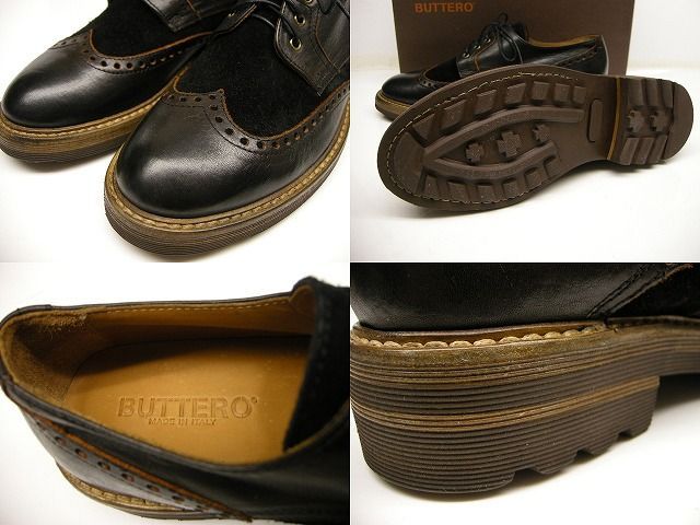 サイズ43 (27.5-28cm相当)□新品□ブッテロ BUTTERO シューズ