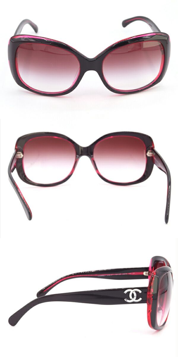 シャネル サングラス 5183A レッド クリアレッドグラデーション 59□18  