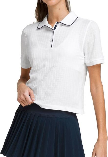 ウィルソン レディース ポロシャツ トップス Wilson Women s Center Court Tennis Polo Bright White