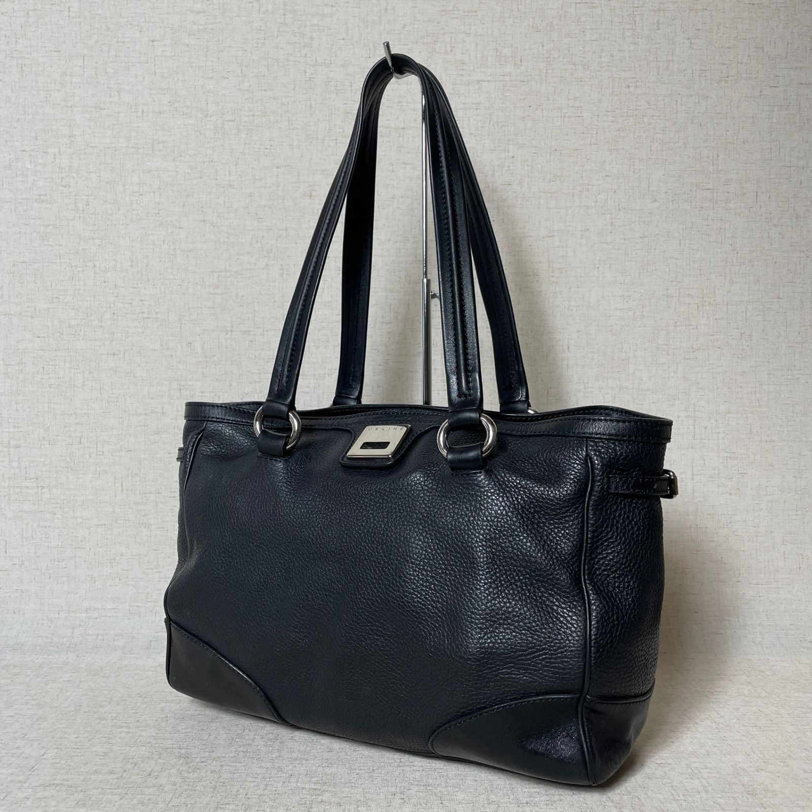 2505-102｜ ｜セリーヌ トートバッグ レザー ブラック