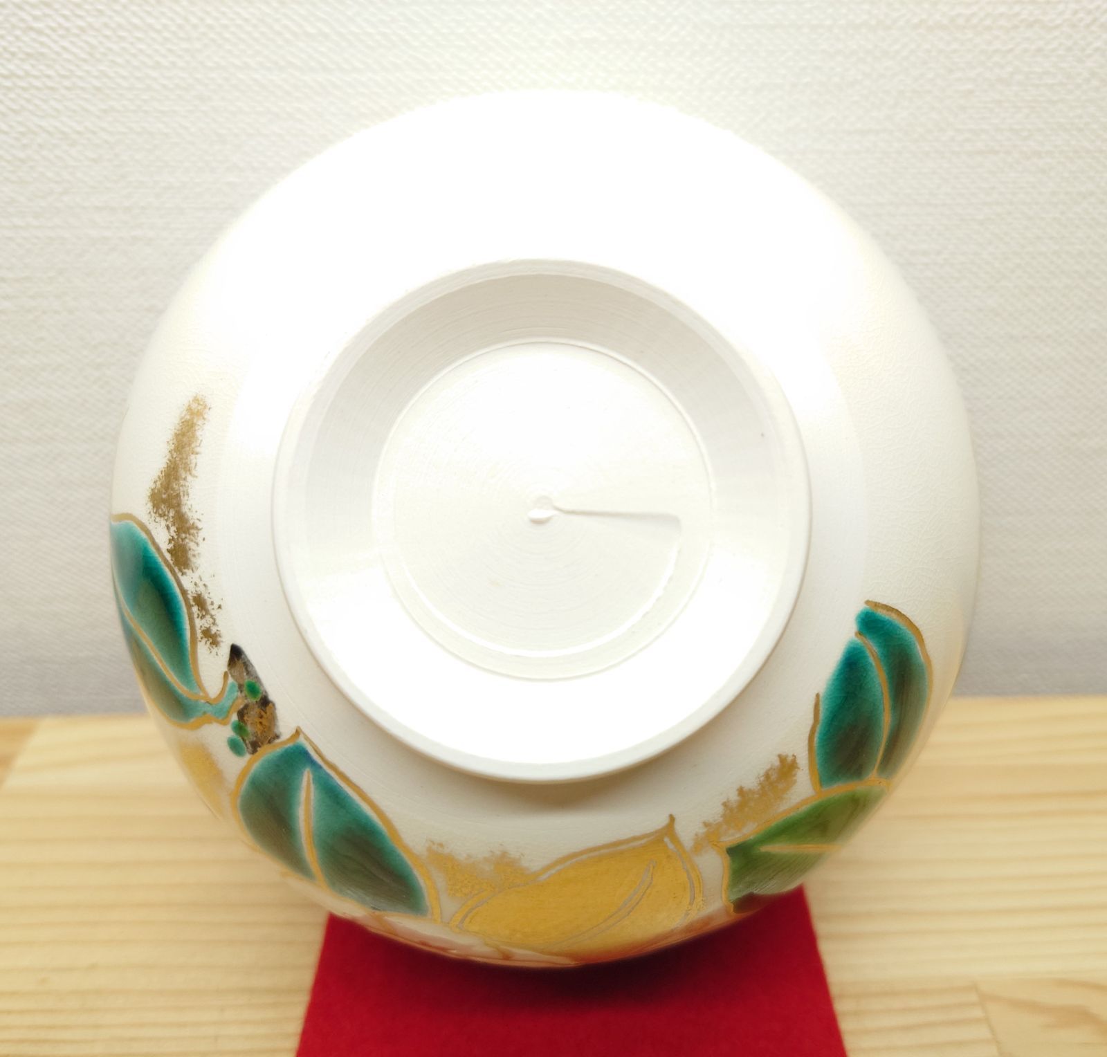 逢絢亭・新品】茶道具 茶碗 京焼 仁清 八重椿 文月和香 共箱入り