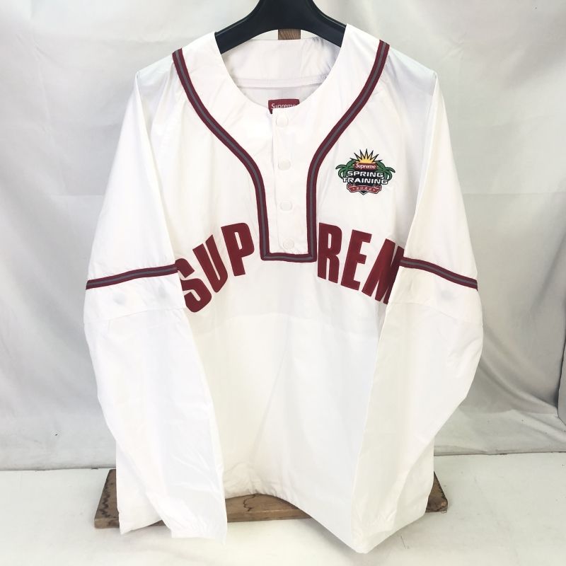 ビンテージ Supreme ベースボールシャツ ホワイト 210.jpg