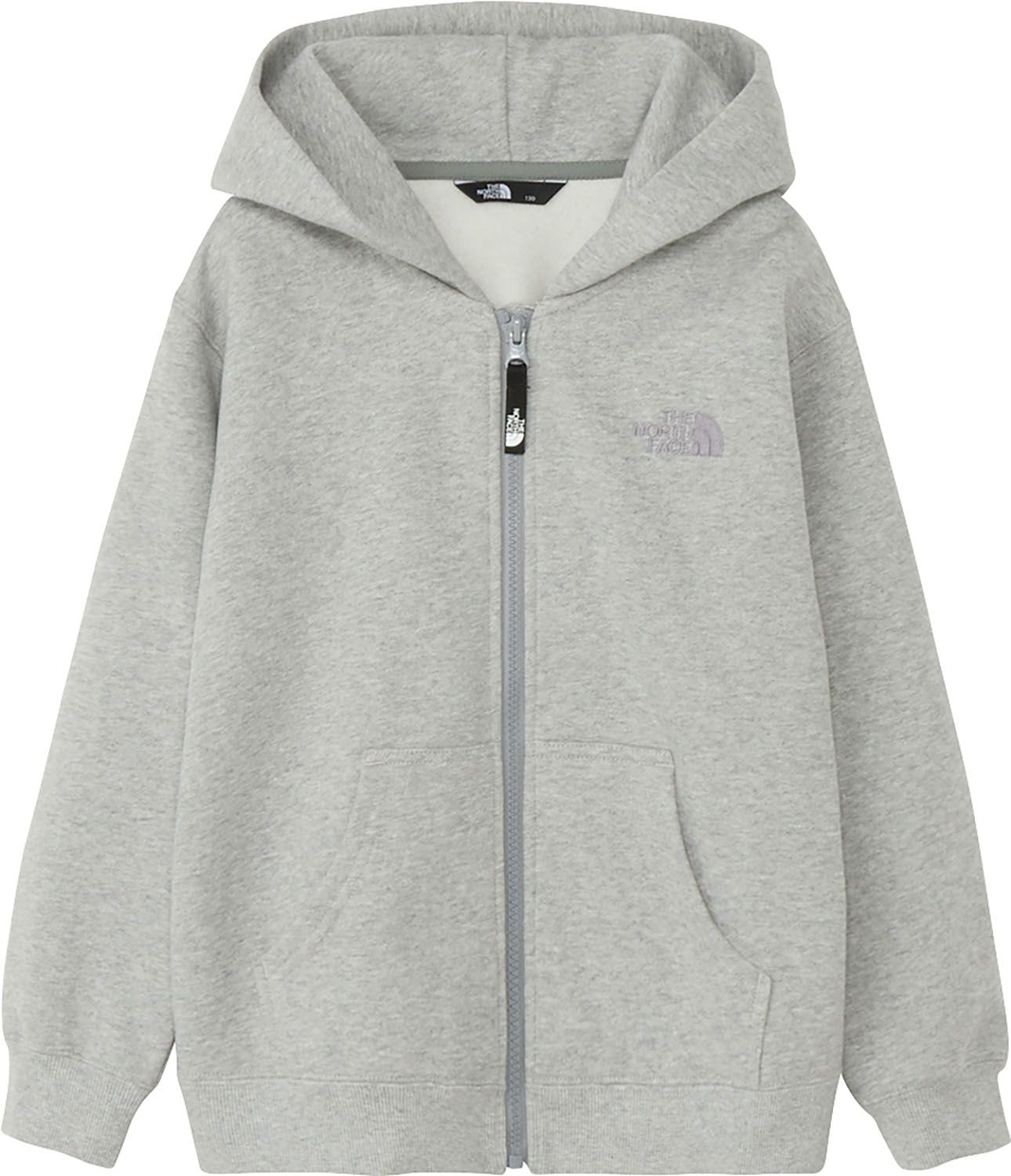 ザ ノース フェイス THE NORTH FACE アウトドア キッズ リアビューフルジップフーディ 子供 ジュニア アウター スウェット パーカー ジャケット 裏起毛 秋 冬 厚手 親子 お揃いコーデ ビッグロゴ入り NTJ62560 Z ミックスグレー